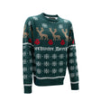 Deerhunter Julesweater i Marble Green med julemotiv