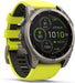 fēnix® 8 – 51 mm, Solar, Sapphire, Titanium med Amp Yellow/Graphite silikonerem 2