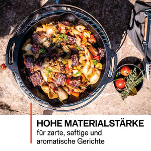 Petromax Dutch Oven ft12 med ben – 10,8 L støbejernsgryde