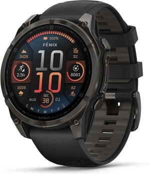 fēnix® 8 – 51 mm, AMOLED, Sapphire, Carbon Grey DLC med sort/Pebble Grey silikonerem 3