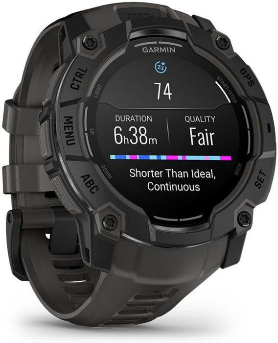 Instinct® 3 – 50 mm, AMOLED, Sort med Charcoal rem 1