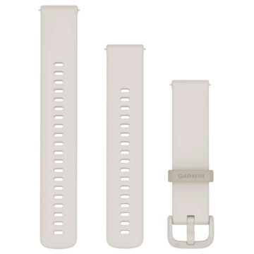 Quick Release remme (18 mm), Pink/Whitestone, sølv hardware 2