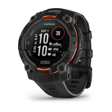 Instinct® 3 – 45 mm, Solar, Sort med sort rem 1