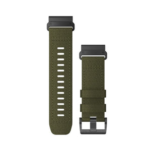Quick release remme (24 mm), Moss ComfortFit nylon 3