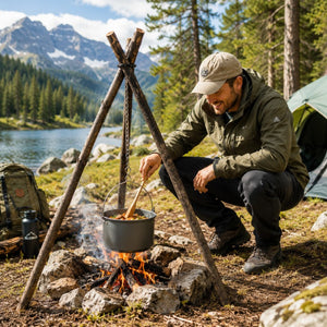 Globuz - Bushcraft Campfire Tripod