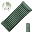 Globuz – Cloud Sleeping Mat with Built-in Foot Pump, 195 × 70 × 10 cm, Green/Grey