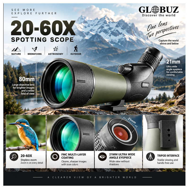 Globuz FEIRSH 20-60x80 Spotting Scope