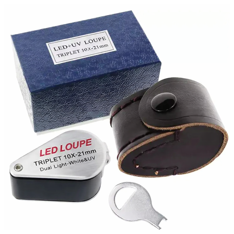 Globuz - 10x Inspection Loupe with LED & UV Light