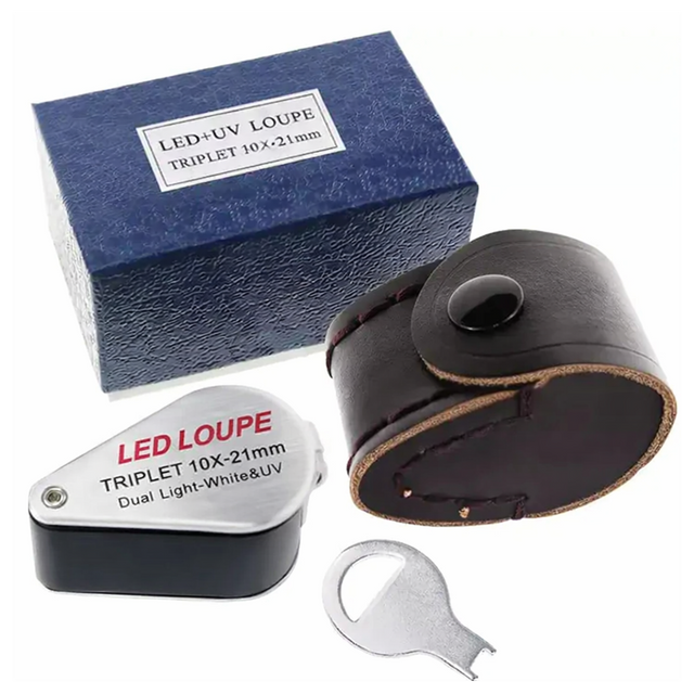 Globuz - 10x Inspection Loupe with LED & UV Light