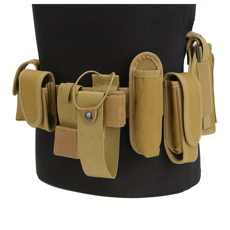 Globuz -9-in-1 Multifunctional Tactical Belt – Khaki