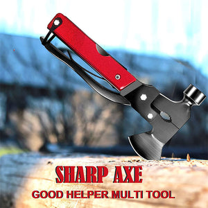 GLOBUZ - Multi-Tool with Axe & Hammer 16-in-1