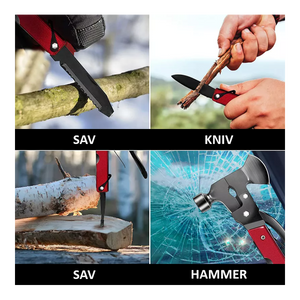 GLOBUZ - Multi-Tool with Axe & Hammer 16-in-1