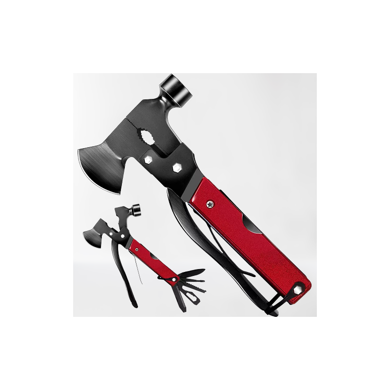 GLOBUZ - Multi-Tool with Axe & Hammer 16-in-1