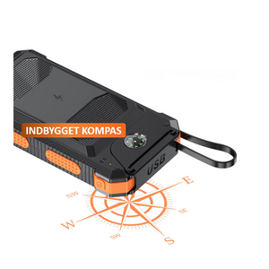Globuz - Powerbank m. solceller 20.000mAh