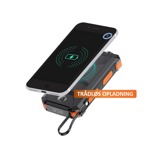 Globuz - Powerbank m. solceller 20.000mAh