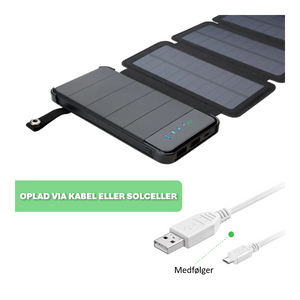 Globuz - Powerbank med solceller 10.000mAh