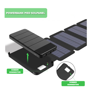 Globuz - Powerbank med solceller 10.000mAh