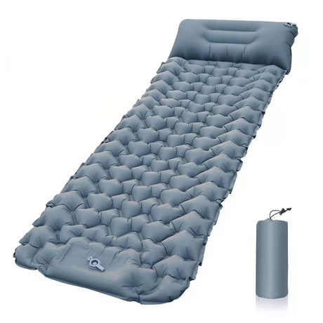 GLOBUZ - Self-Inflating Sleeping Pad - 198 X 68 X 9 CM Grey