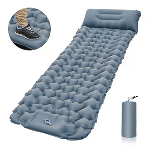 GLOBUZ - Self-Inflating Sleeping Pad - 198 X 68 X 9 CM Grey