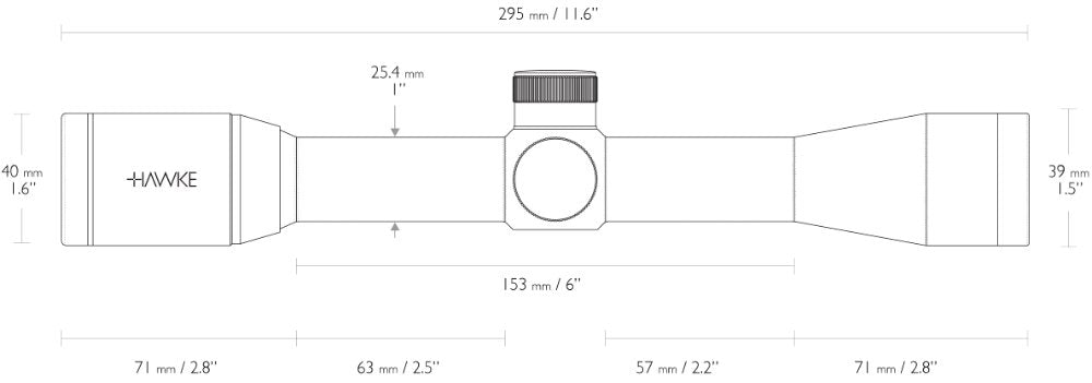 Hawke Vantage 4x32 Mil Dot