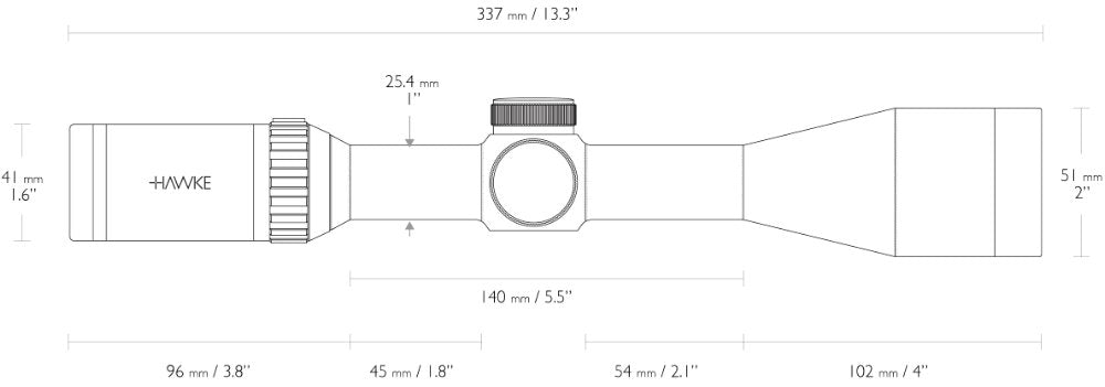 Hawke Vantage SF 3-12x44 Half Mil Dot