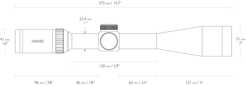 Hawke Vantage SF 6-24x44 Half Mil Dot