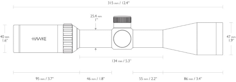 Hawke Vantage IR 3-9x40 Mil Dot