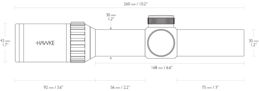 Hawke Vantage 30 WA IR 1-4x24 L4A Dot