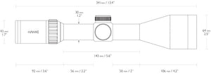 Hawke Vantage 30 WA IR - 3-12x56 L4A Dot