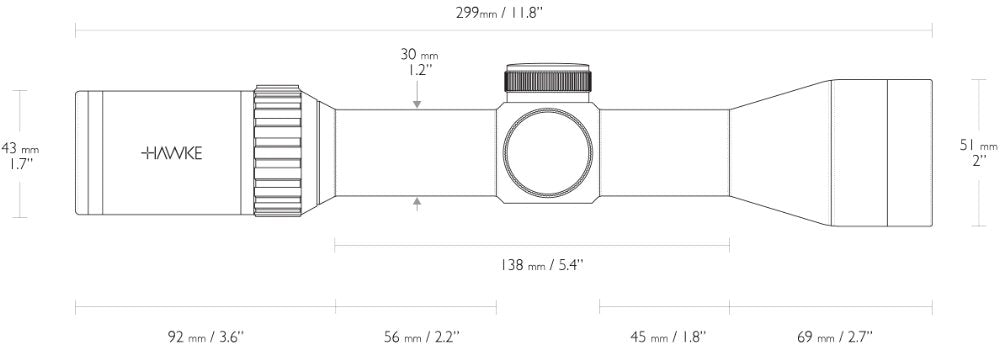 Hawke Vantage 30 WA IR 1,5-6x44 L4A Dot