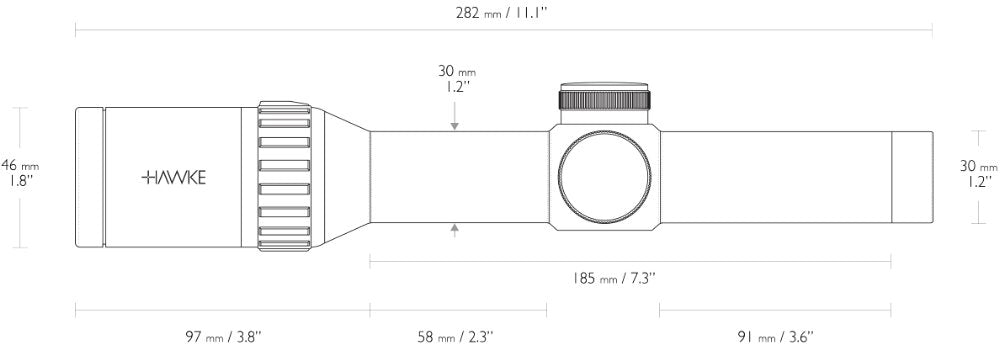 Hawke Endurance 30 WA 1-4x24 L4A Dot