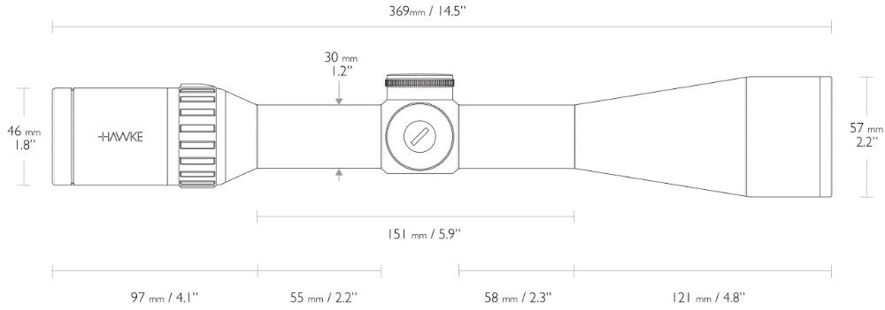 Hawke Endurance 30 WA SF 4-16x50 LR Dot (8x)