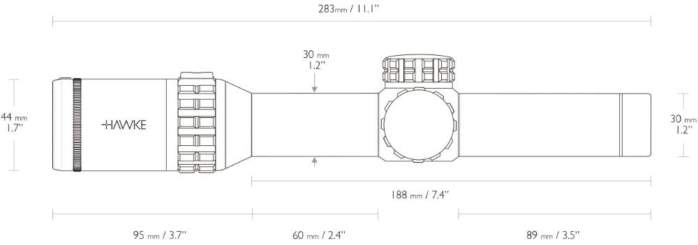 Hawke Frontier 30 1-6x24 L4A Dot