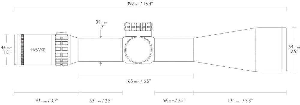 Hawke Frontier 34 FFP 5-30x56 FFP Mil Pro Ext. (30x)