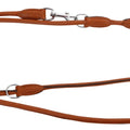 Hundeline Roma rund læder - Cognac brun