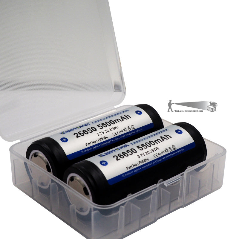 26650 KeepPower 5500mAh Protected Li-Ion batteri 3,6V - 2PACK