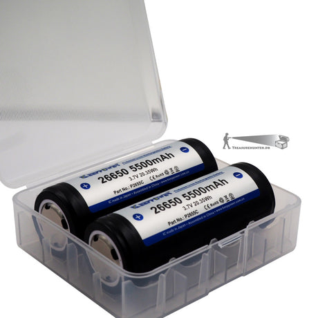 26650 KeepPower 5500mAh Protected Li-Ion batteri 3,6V - 2PACK