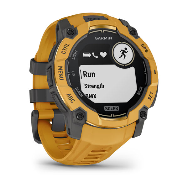 Instinct® 3 – 50 mm, Solar, Sunburst med Sunburst/Grey rem