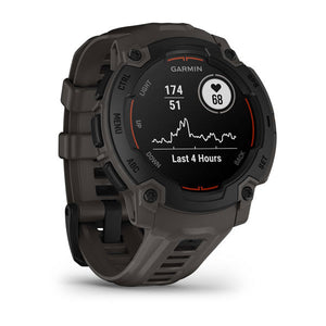 Instinct® E – 45 mm, Sort med Charcoal rem