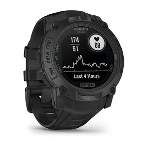 Instinct® 3 – 50 mm, Solar, Tactical Edition, Sort med sort rem
