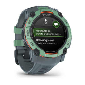 Instinct® 3 – 50 mm, AMOLED, Neotropic med Twilight rem