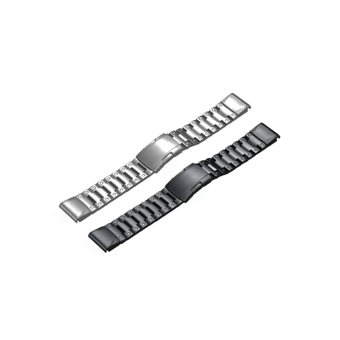 QuickFit® 22 urremme, Sort/Sølv silikone 2