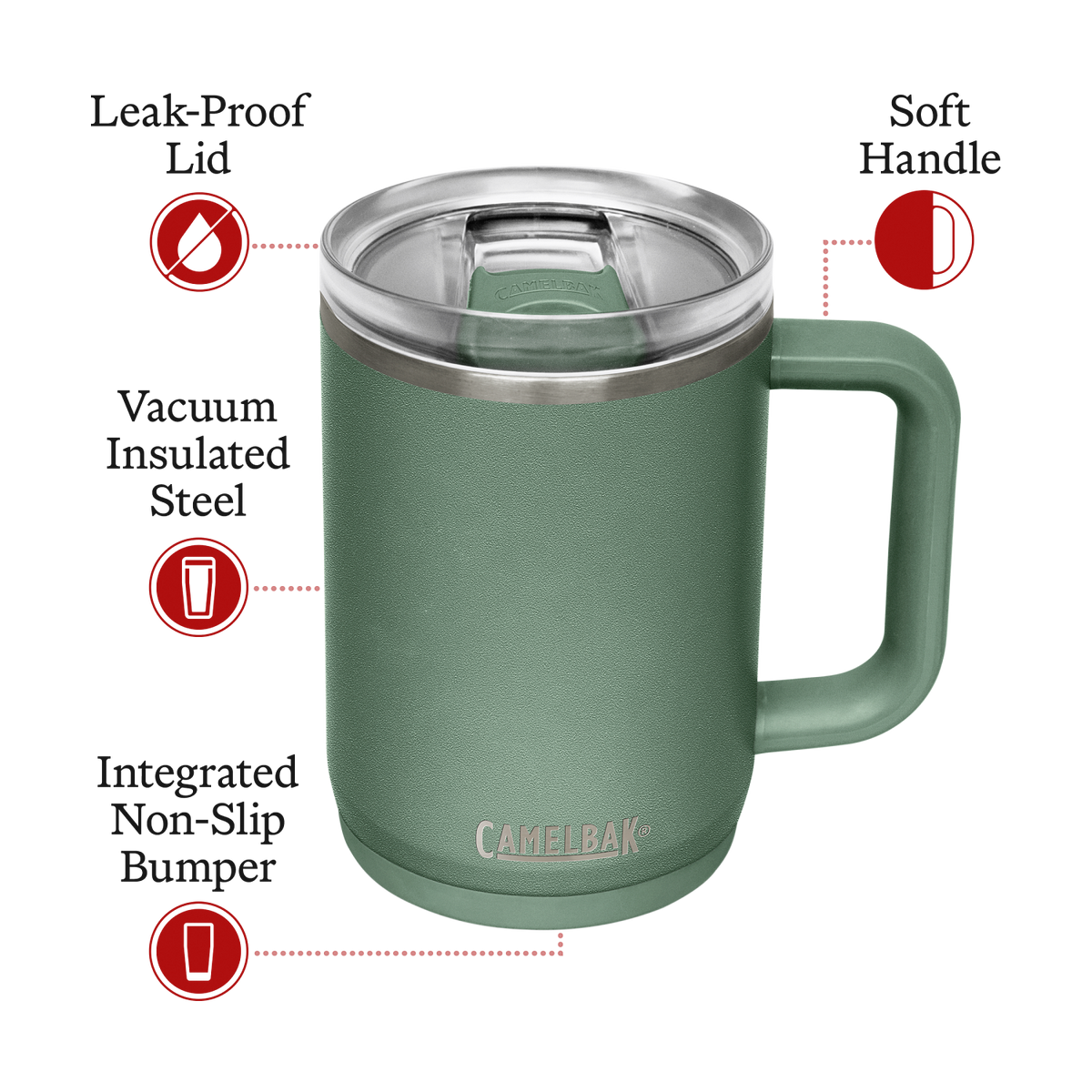 Thrive Mug, VSS 16oz - Camelbak - Moss