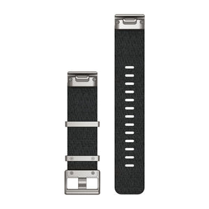 QuickFit® 22 urremme, Jacquardvævet nylonrem – Sort