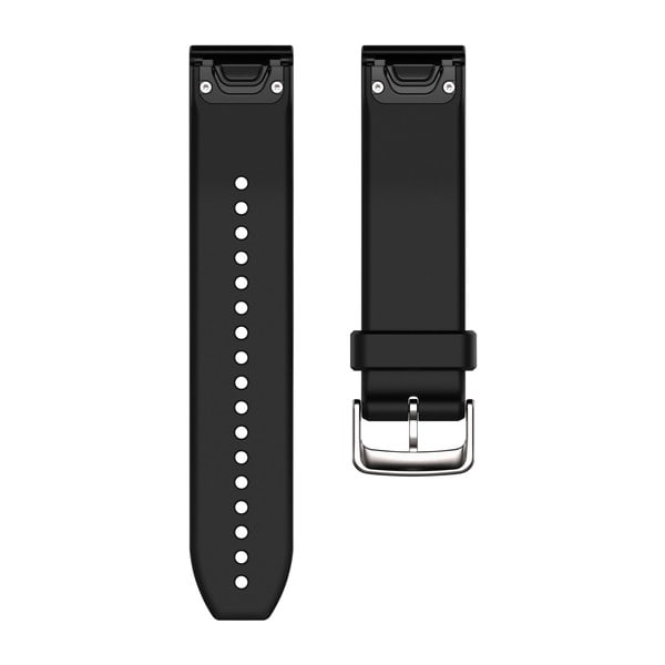 QuickFit® 22 urremme, Sort/Sølv silikone