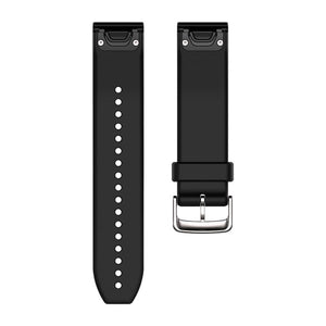 QuickFit® 22 urremme, Sort/Sølv silikone