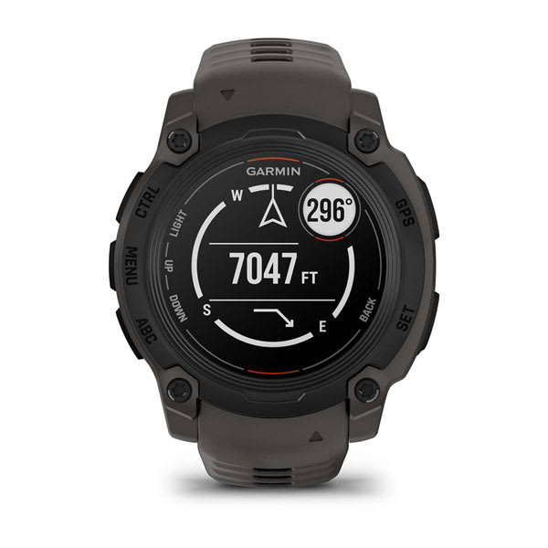Instinct® E – 40 mm, Sort med Charcoal rem