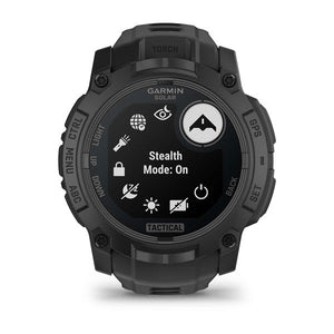 Instinct® 3 – 50 mm, Solar, Tactical Edition, Sort med sort rem