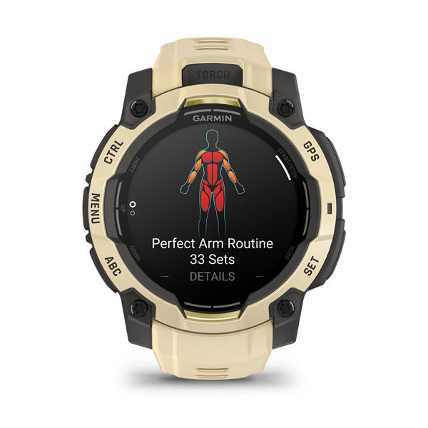 Instinct® 3 – 45 mm, AMOLED, Citrine med Citrine rem