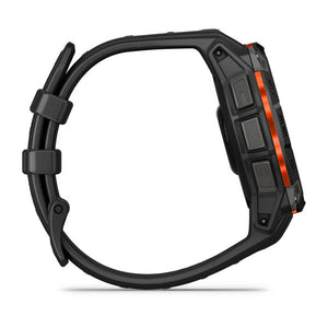 Instinct® 3 – 45 mm, Solar, Sort med sort rem